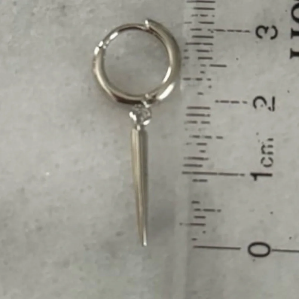 COPY - Sterling Silver Spike Huggie Hoop Earrings Brand New
